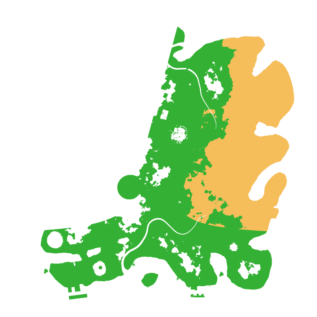 Biome Rust Map: Procedural Map, Size: 3500, Seed: 1394885877
