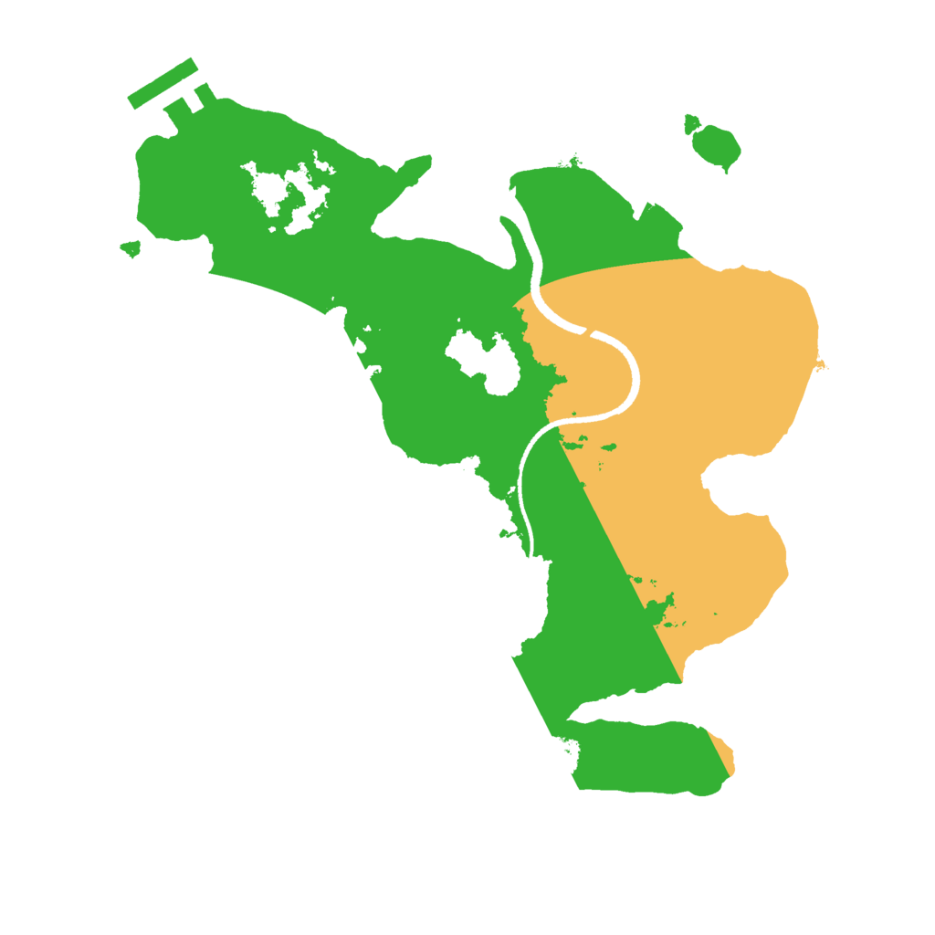 Biome Rust Map: Procedural Map, Size: 2500, Seed: 2126682443