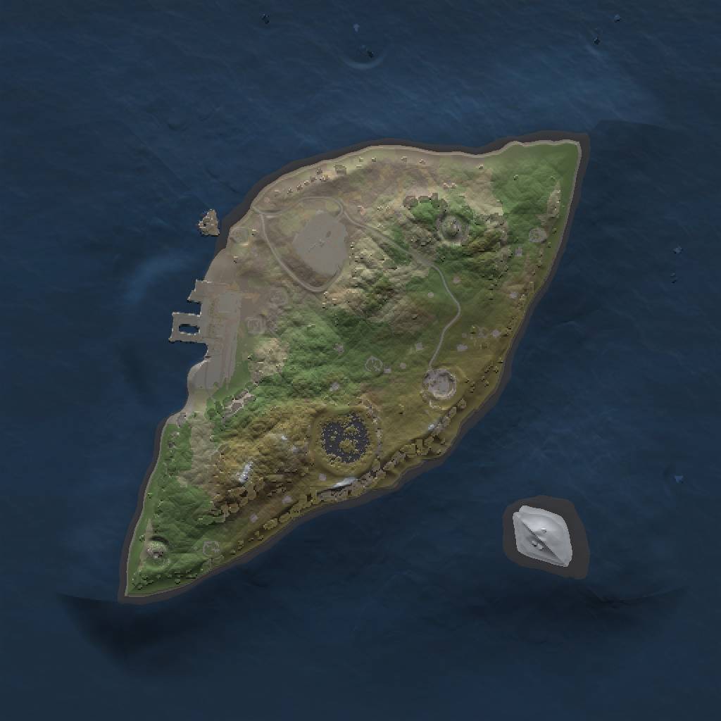 Rust Map: Procedural Map, Size: 1500, Seed: 2008, 5 Monuments