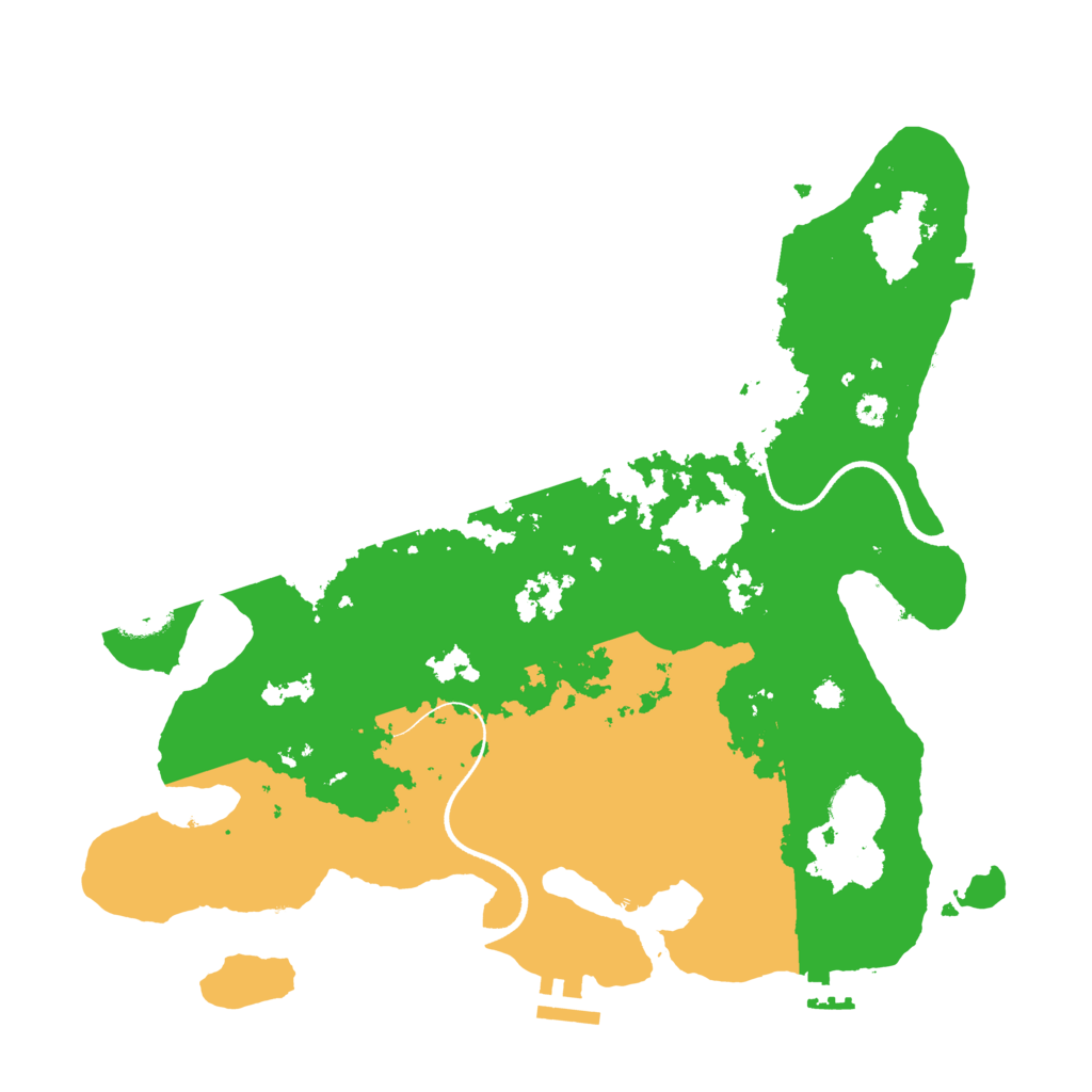 Biome Rust Map: Procedural Map, Size: 3500, Seed: 32135468