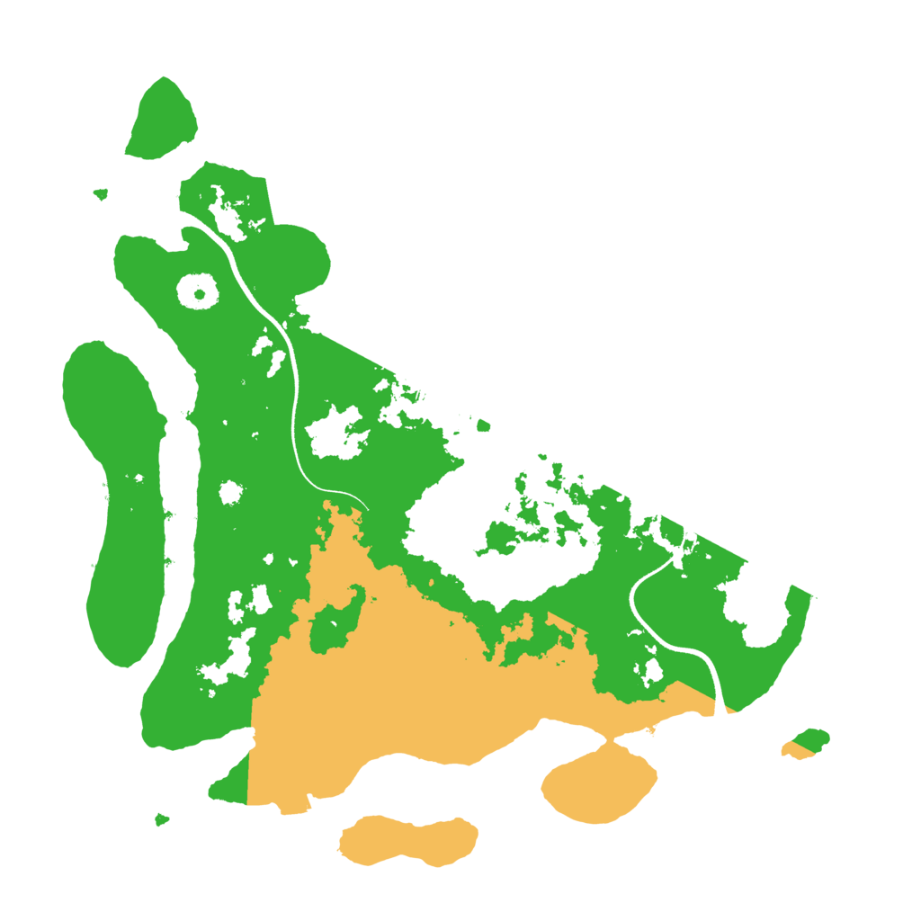 Biome Rust Map: Procedural Map, Size: 3500, Seed: 338451312