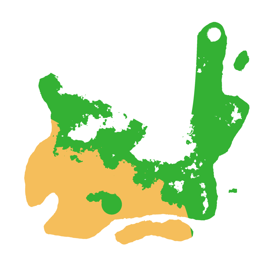 Biome Rust Map: Barren, Size: 3500, Seed: 6294859