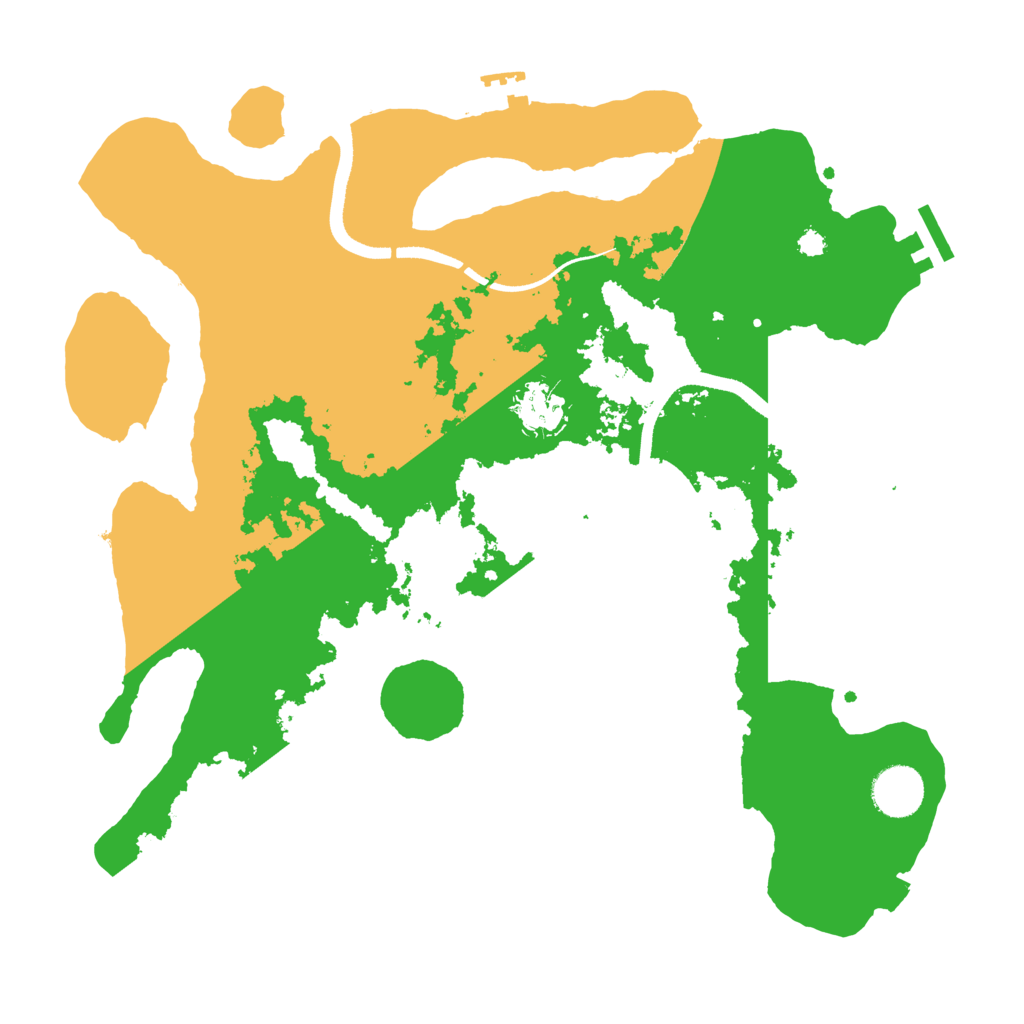 Biome Rust Map: Procedural Map, Size: 3500, Seed: 2099999985