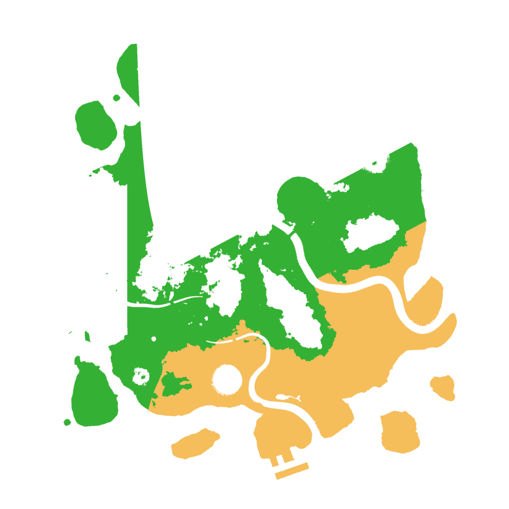 Biome Rust Map: Procedural Map, Size: 3000, Seed: 732277428