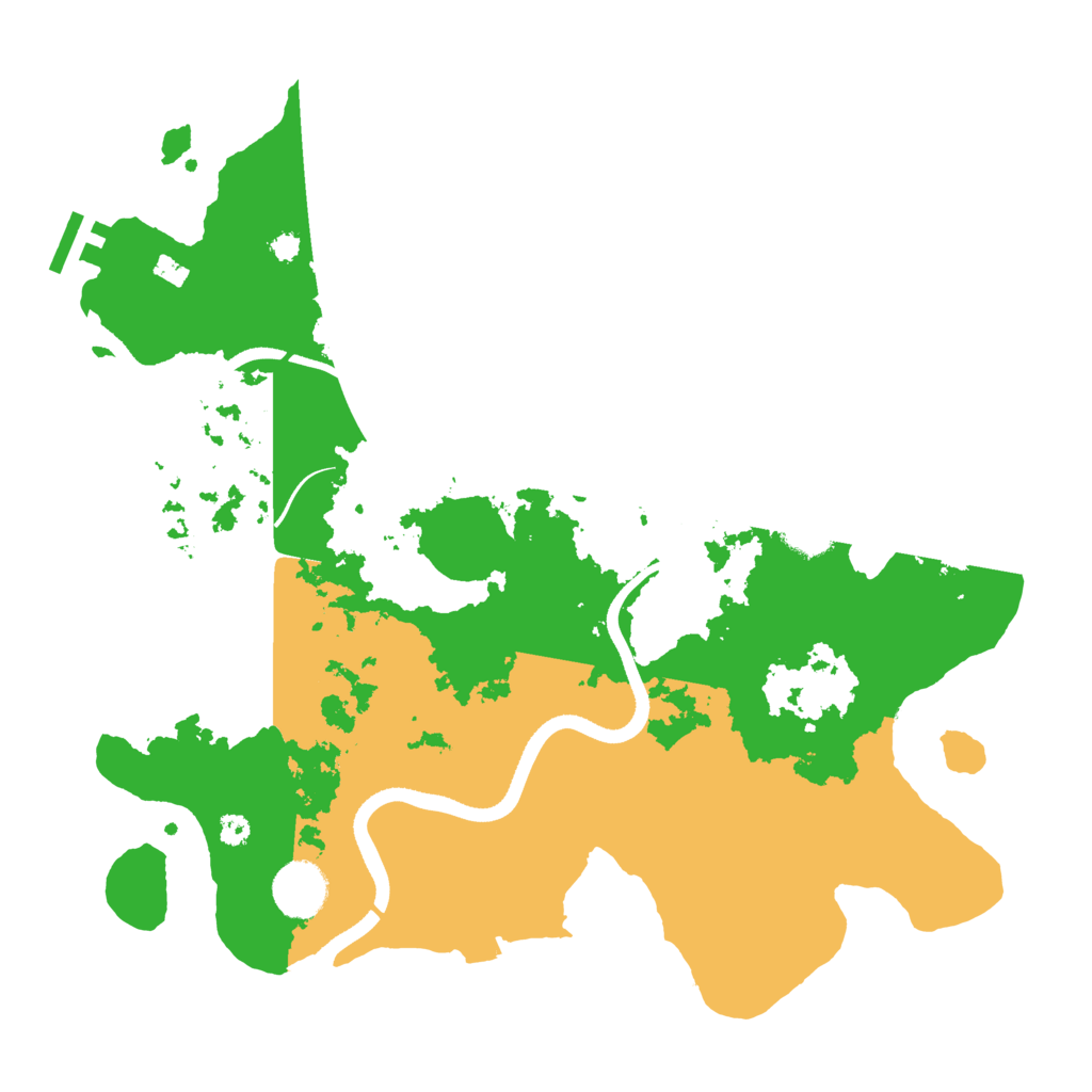 Biome Rust Map: Procedural Map, Size: 3500, Seed: 345366