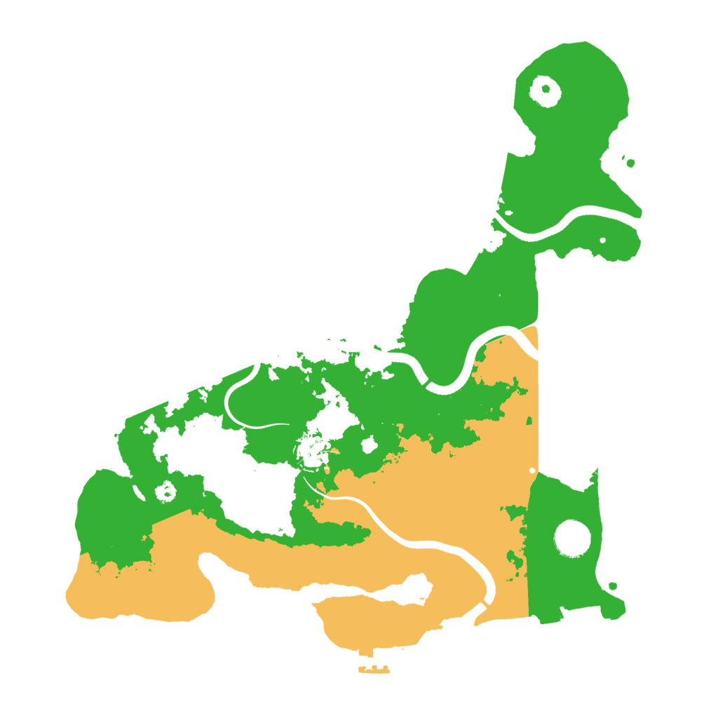 Biome Rust Map: Procedural Map, Size: 3500, Seed: 36247563