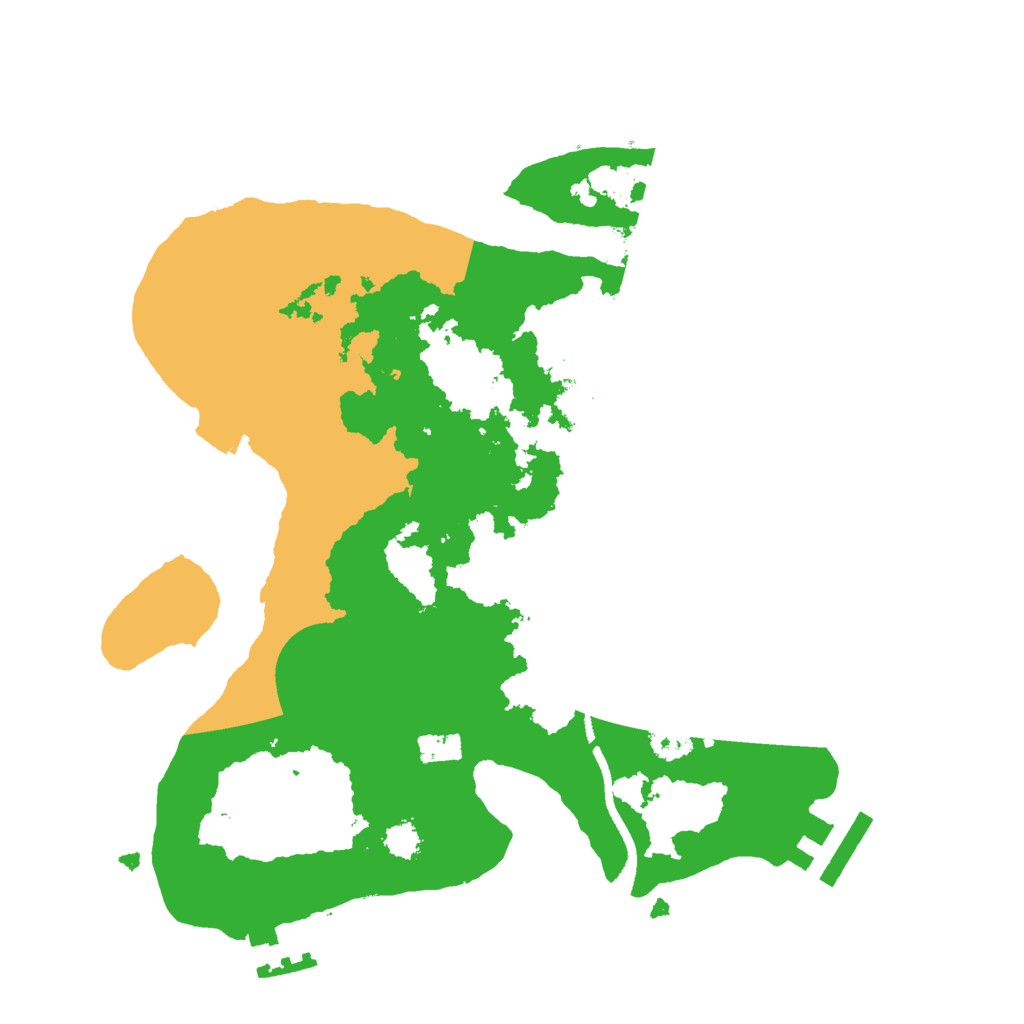 Biome Rust Map: Procedural Map, Size: 2600, Seed: 444111