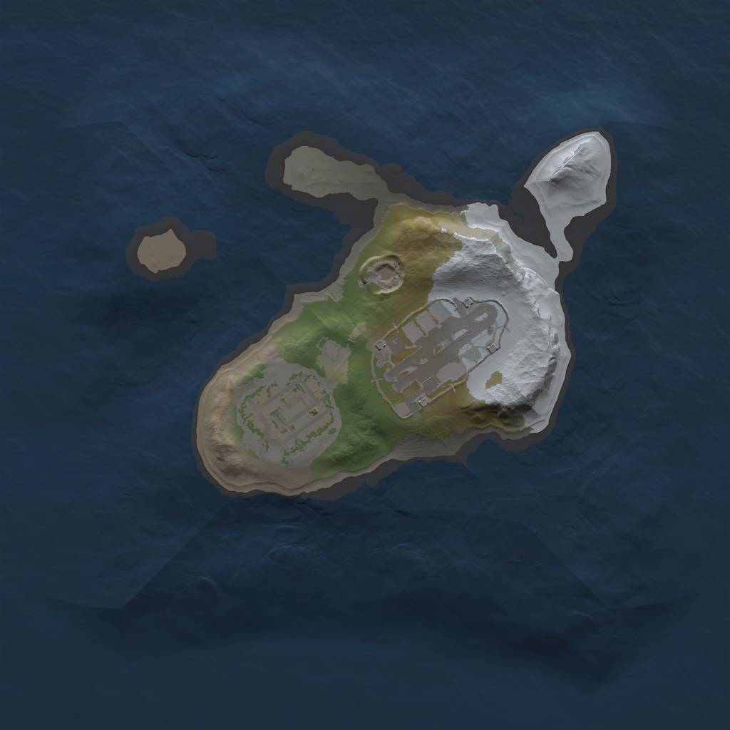 Rust Map: Barren, Size: 1700, Seed: 72819, 4 Monuments