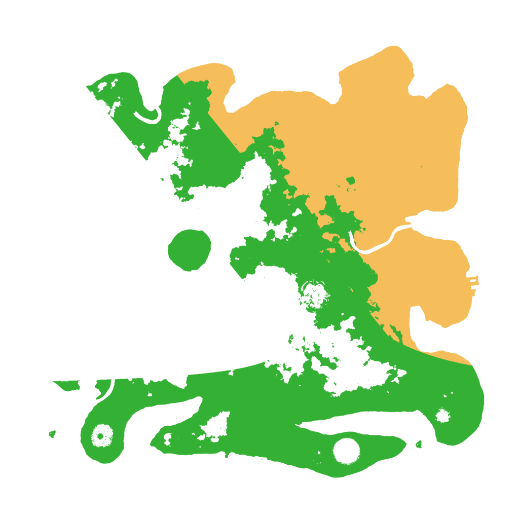 Biome Rust Map: Procedural Map, Size: 3500, Seed: 2099999700