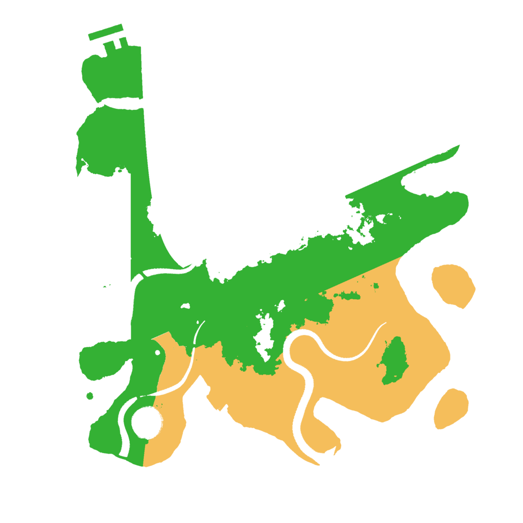 Biome Rust Map: Procedural Map, Size: 3000, Seed: 1440761545
