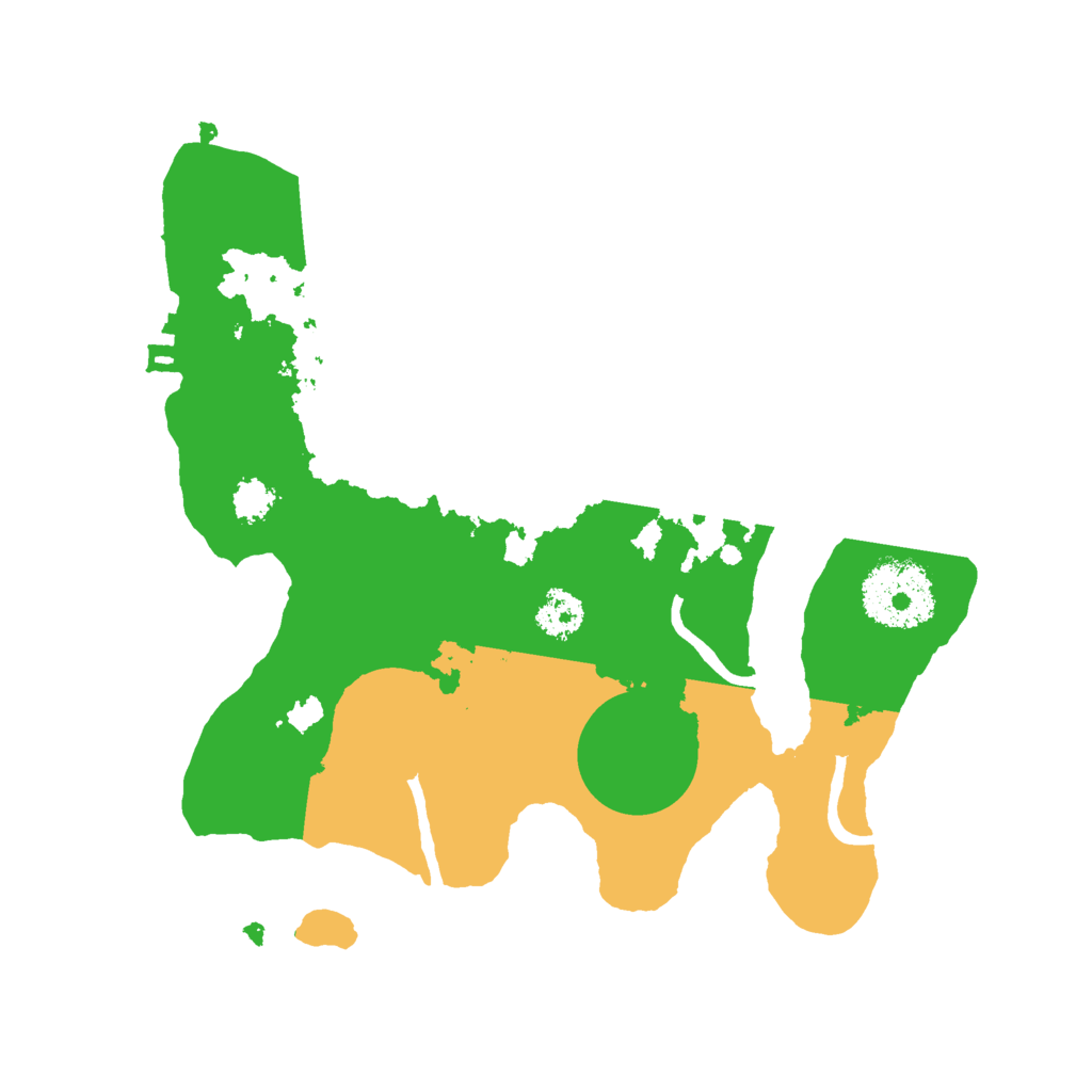 Biome Rust Map: Procedural Map, Size: 2400, Seed: 18422703