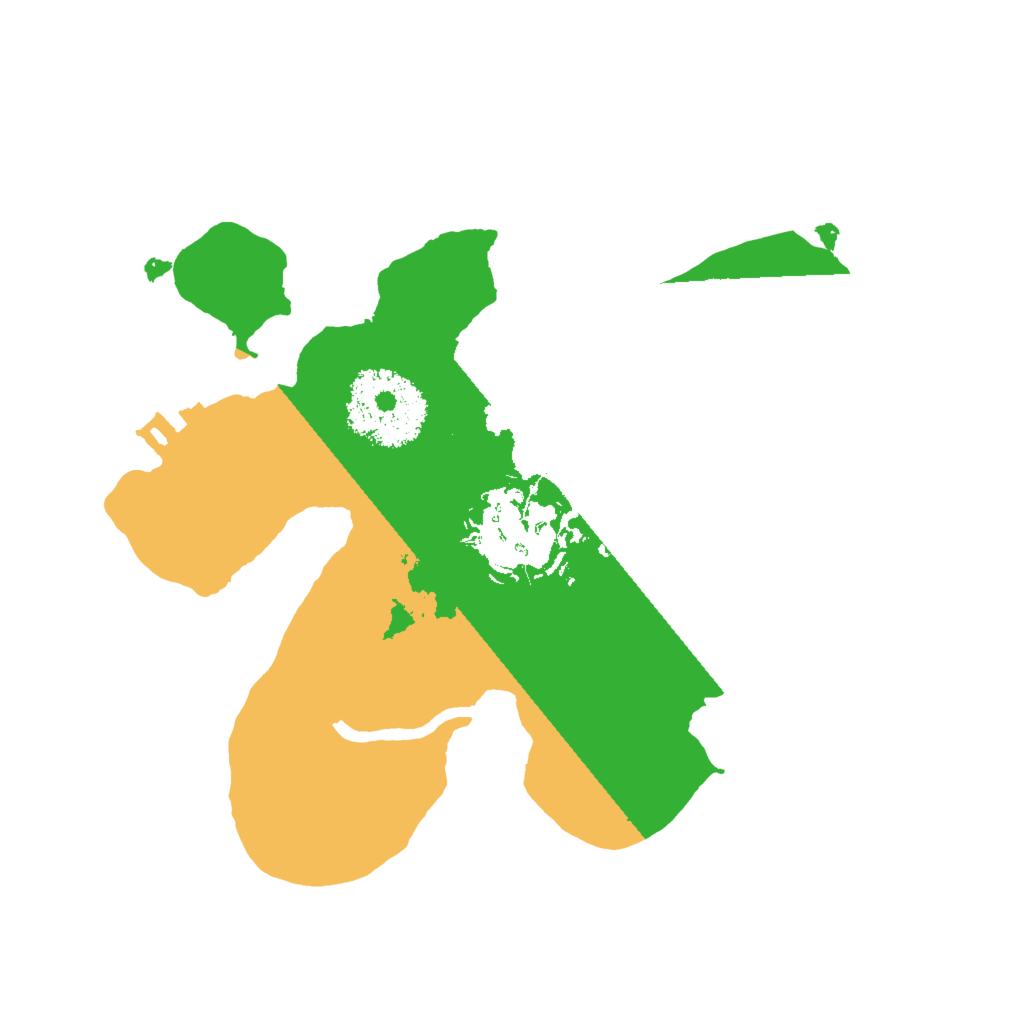 Biome Rust Map: Procedural Map, Size: 2000, Seed: 98634