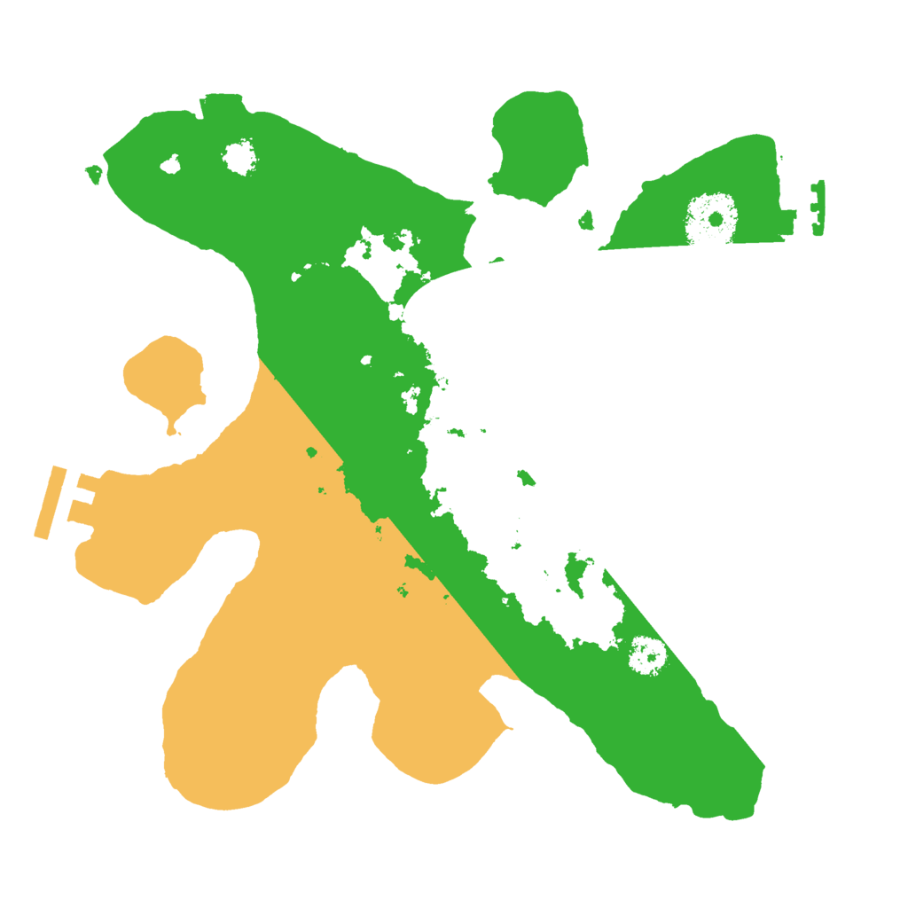 Biome Rust Map: Procedural Map, Size: 2500, Seed: 98634