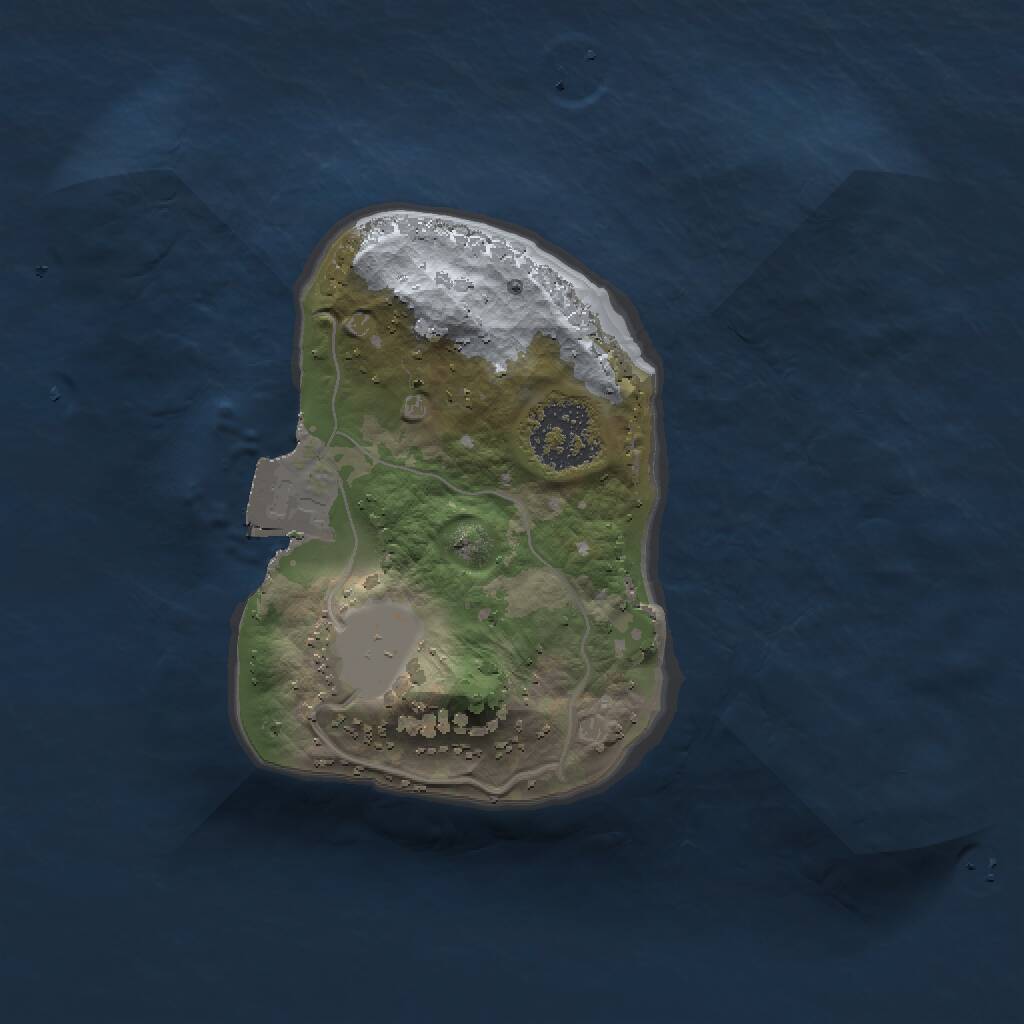 Rust Map: Procedural Map, Size: 1500, Seed: 92, 1 Monuments