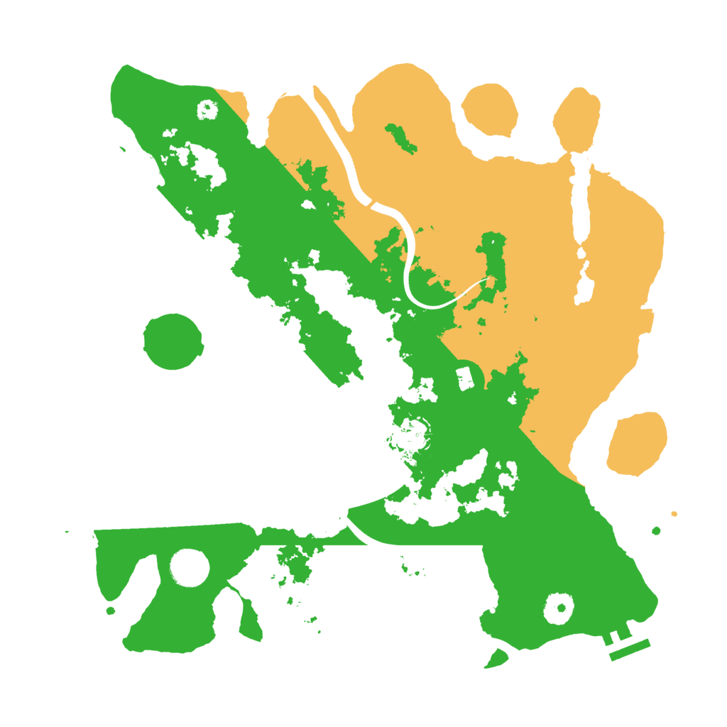 Biome Rust Map: Procedural Map, Size: 3500, Seed: 200979164