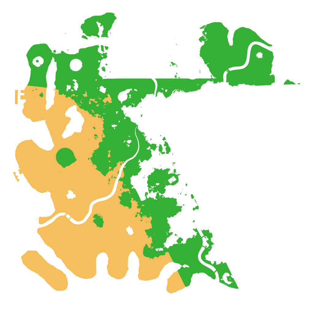 Biome Rust Map: Procedural Map, Size: 4500, Seed: 377874444