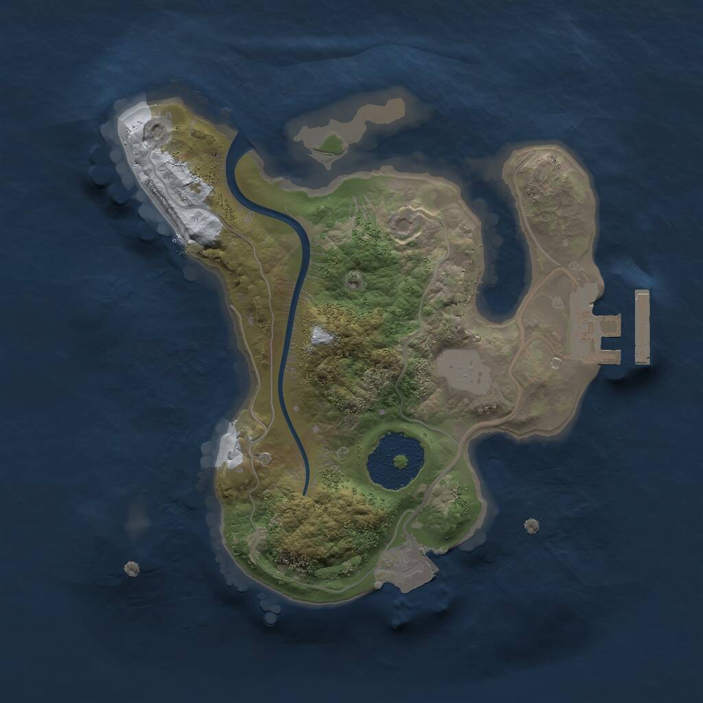 Rust Map: Procedural Map, Size: 1900, Seed: 468829708, 2 Monuments