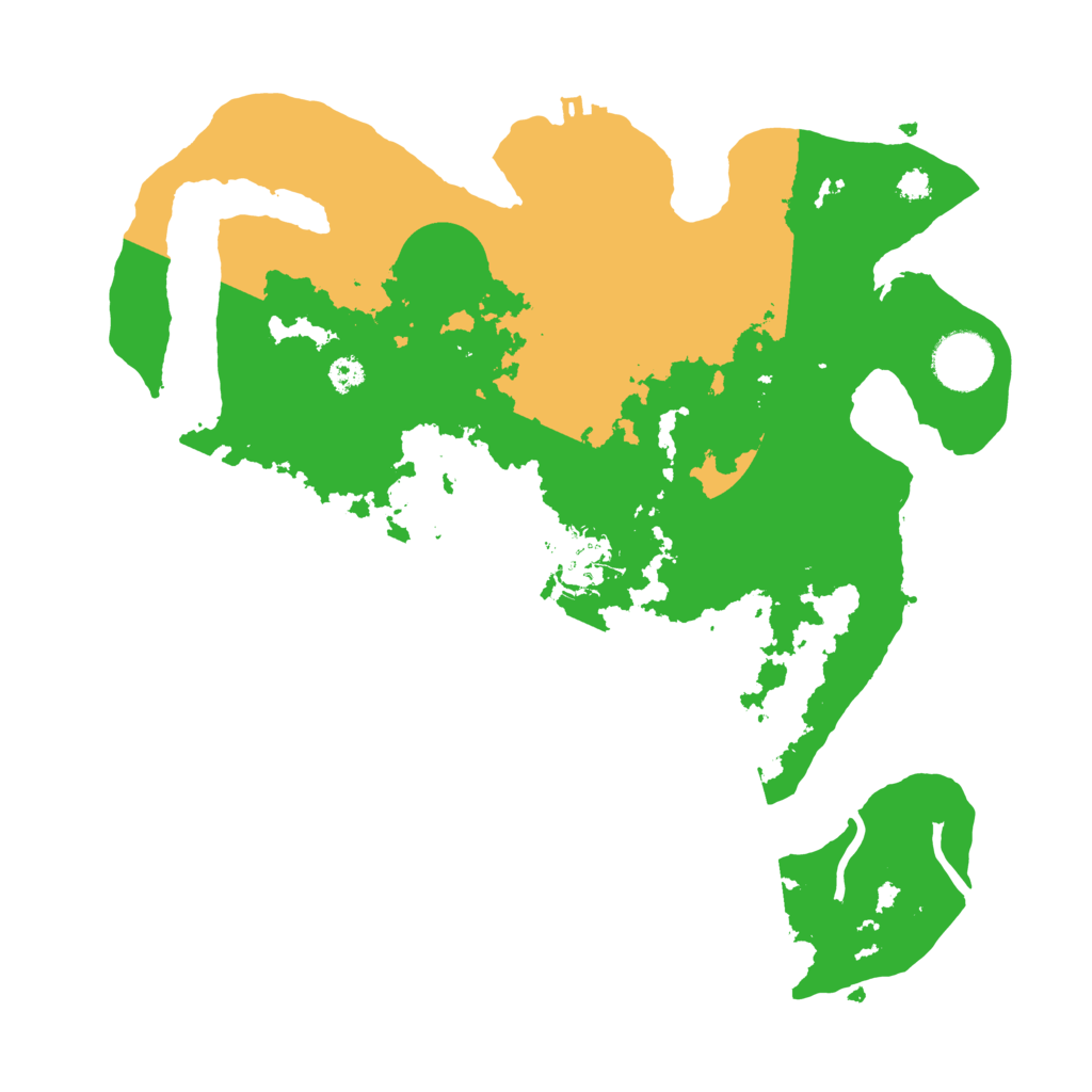 Biome Rust Map: Procedural Map, Size: 3200, Seed: 54785213