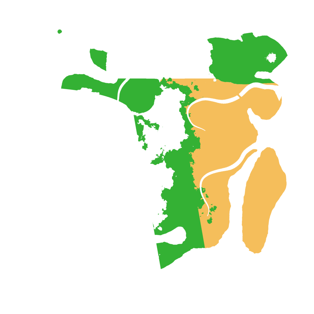 Biome Rust Map: Procedural Map, Size: 3000, Seed: 37122