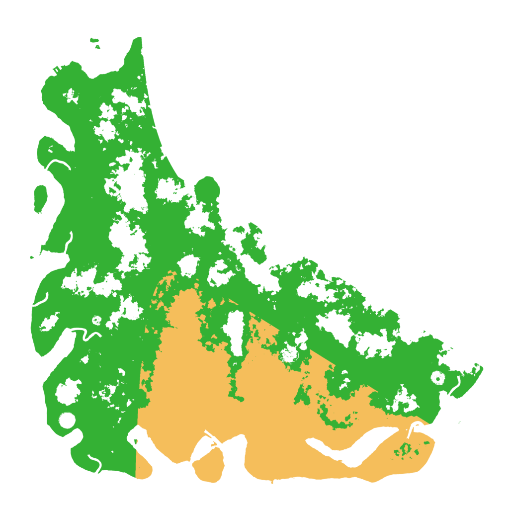 Biome Rust Map: Procedural Map, Size: 5500, Seed: 734912