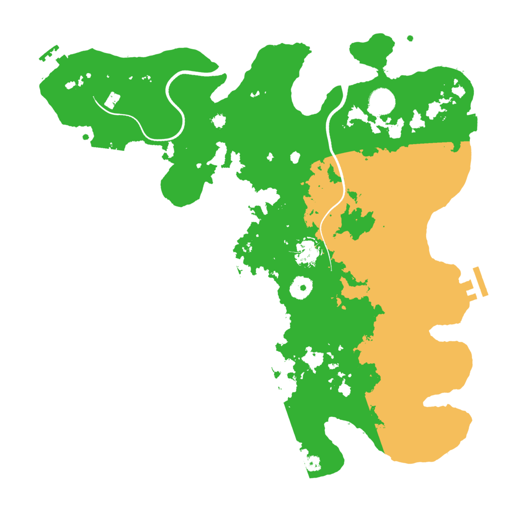 Biome Rust Map: Procedural Map, Size: 3500, Seed: 841840746