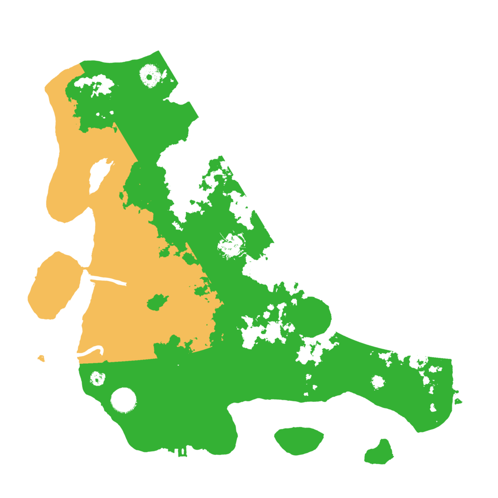 Biome Rust Map: Procedural Map, Size: 3500, Seed: 52341925