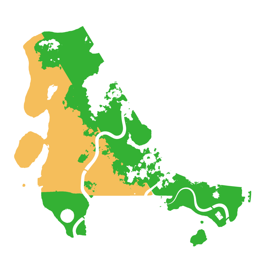 Biome Rust Map: Procedural Map, Size: 3500, Seed: 52341925