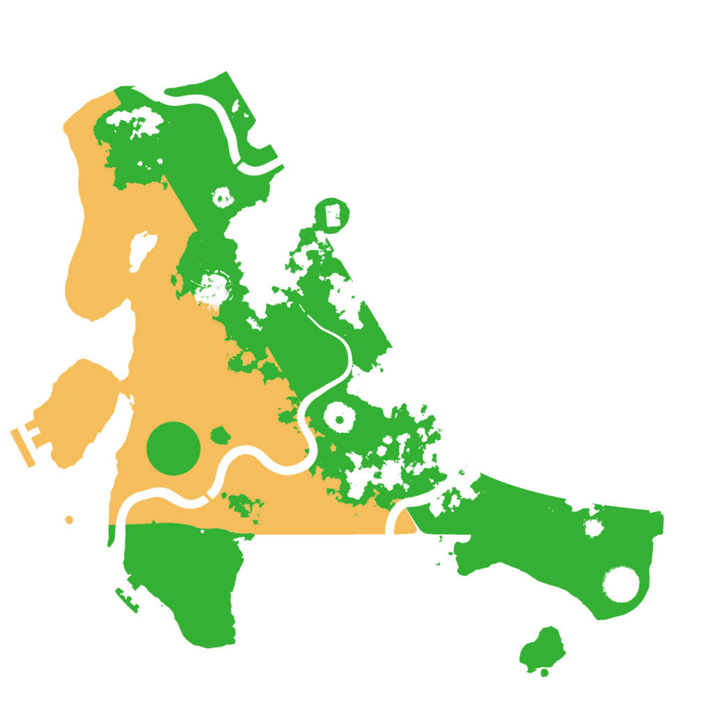 Biome Rust Map: Procedural Map, Size: 3500, Seed: 52341925