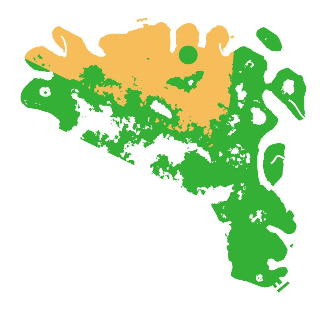 Biome Rust Map: Procedural Map, Size: 4500, Seed: 3847293