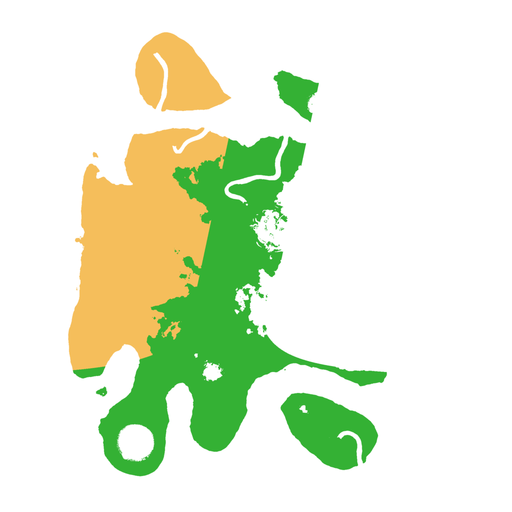 Biome Rust Map: Procedural Map, Size: 2500, Seed: 14231423