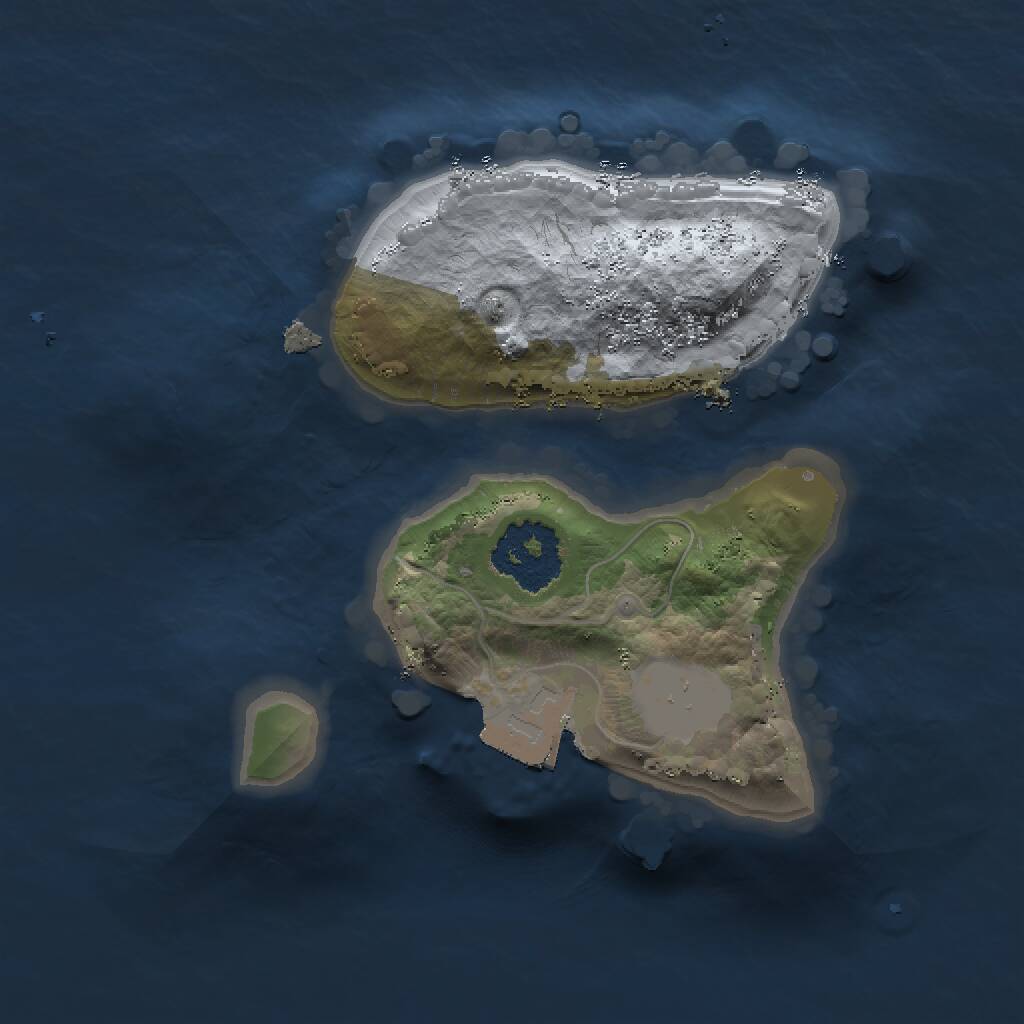 Rust Map: Procedural Map, Size: 1500, Seed: 78763, 1 Monuments