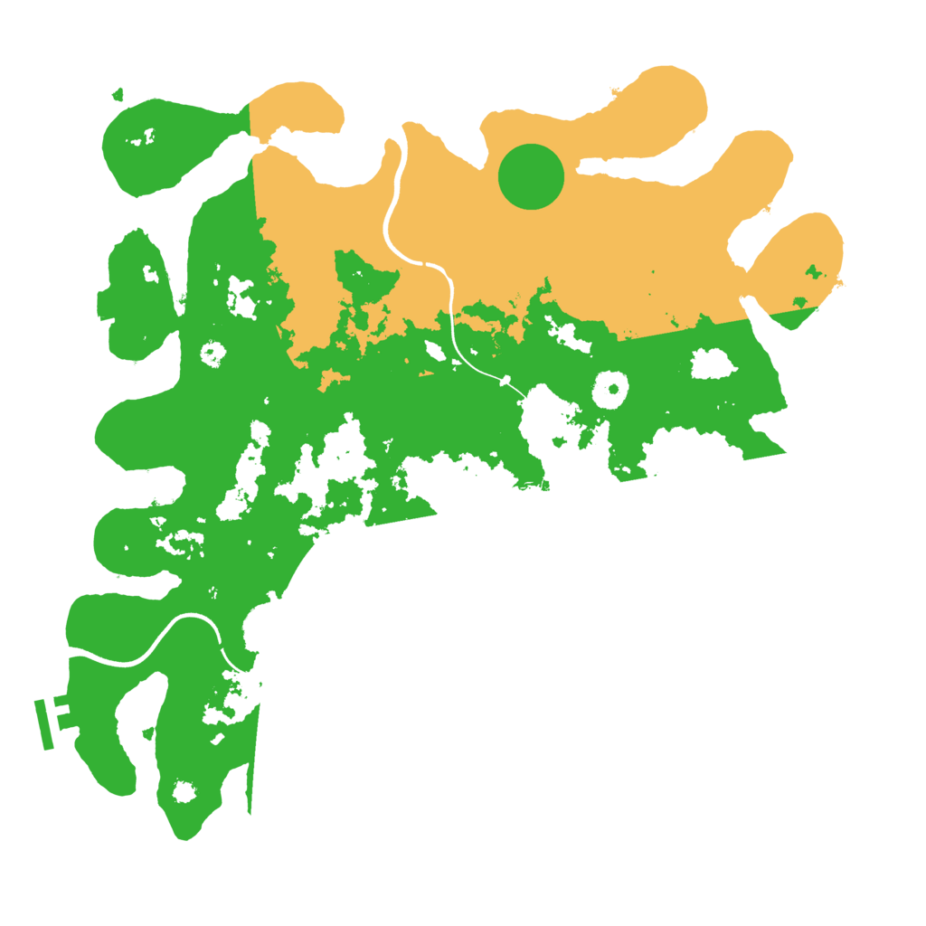 Biome Rust Map: Procedural Map, Size: 3700, Seed: 12911