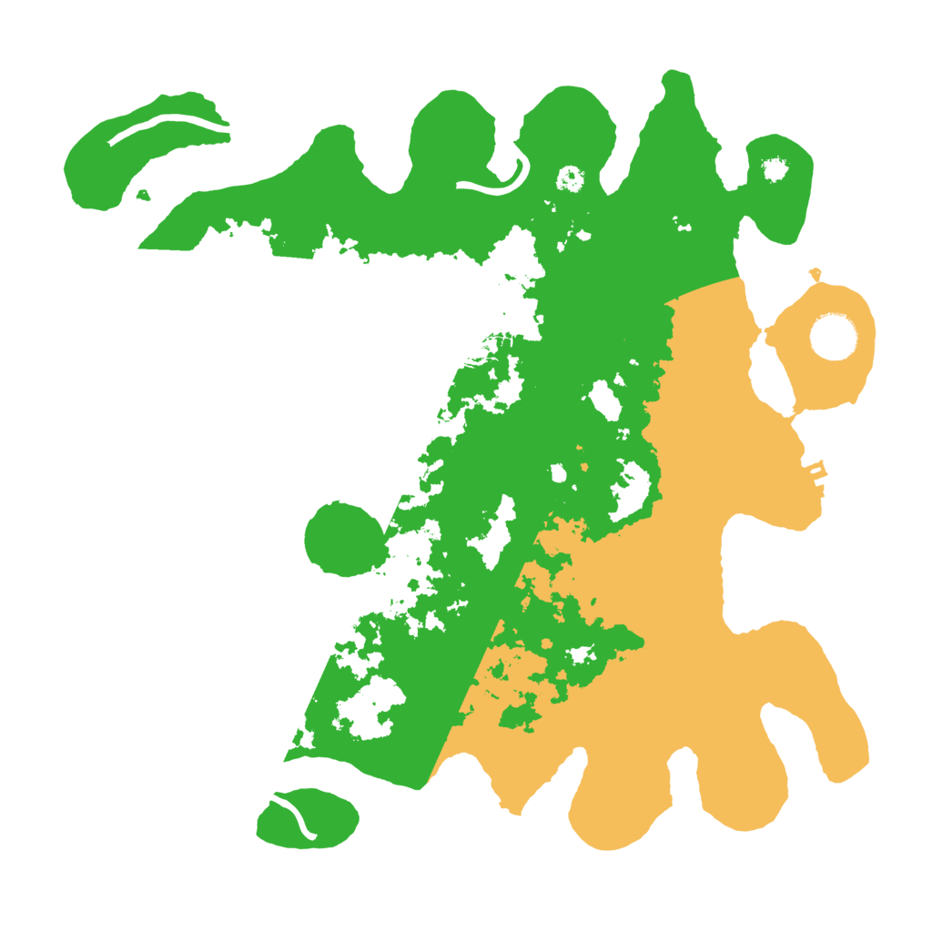 Biome Rust Map: Procedural Map, Size: 3500, Seed: 98498241