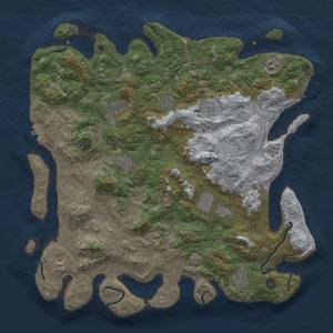 Thumbnail Rust Map: Procedural Map, Size: 4500, Seed: 897339135, 20 Monuments