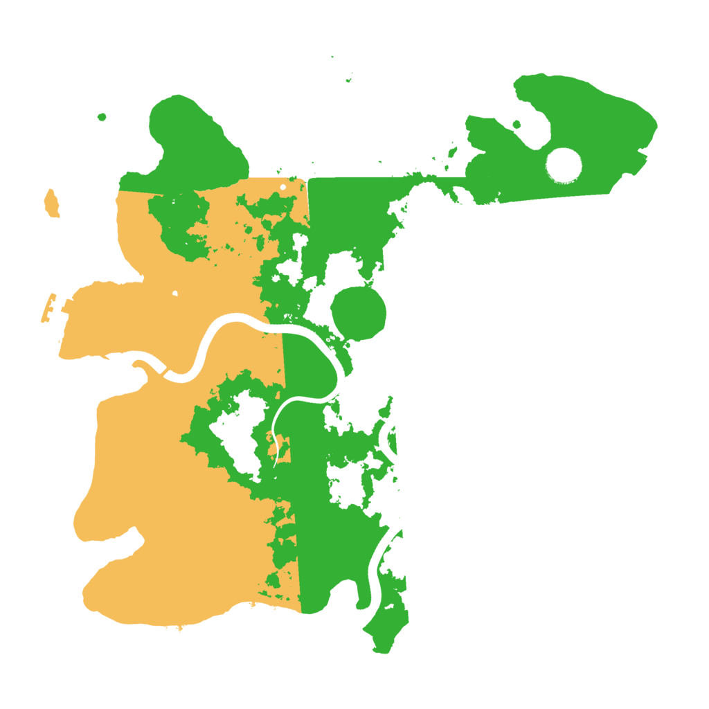 Biome Rust Map: Procedural Map, Size: 3500, Seed: 376381679