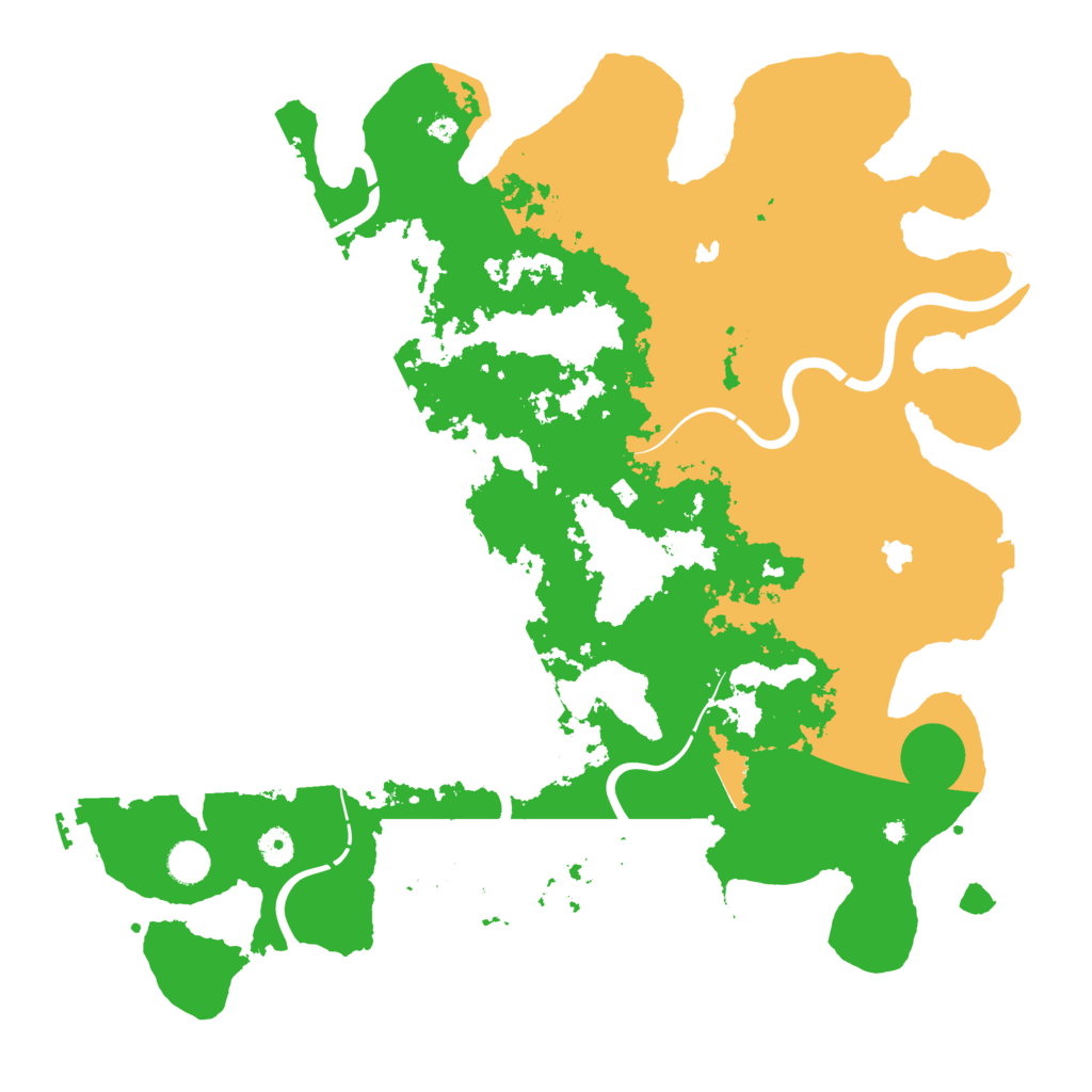 Biome Rust Map: Procedural Map, Size: 4500, Seed: 48596524