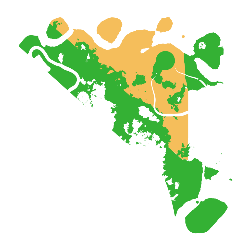 Biome Rust Map: Procedural Map, Size: 3500, Seed: 632071