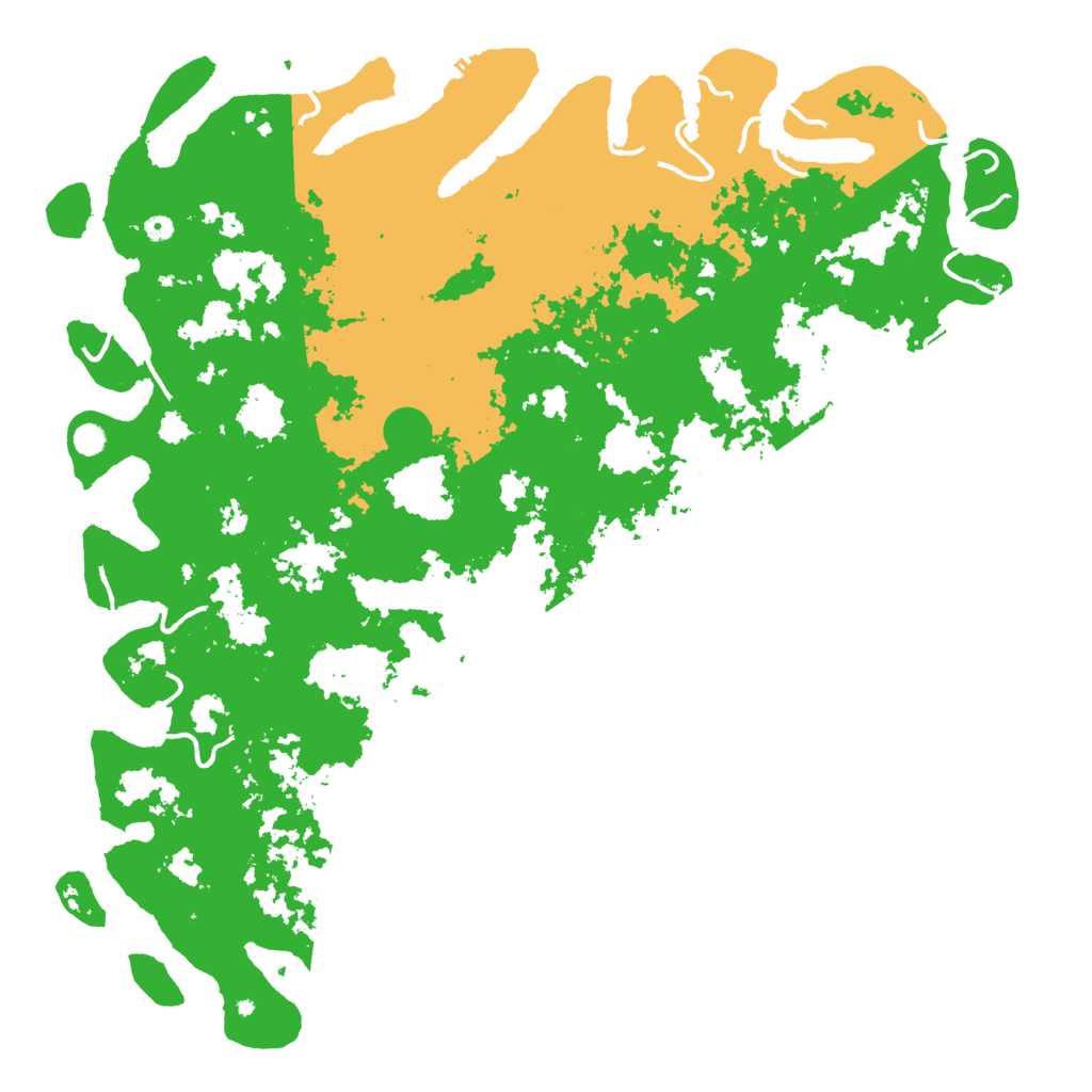 Biome Rust Map: Procedural Map, Size: 6000, Seed: 911957585