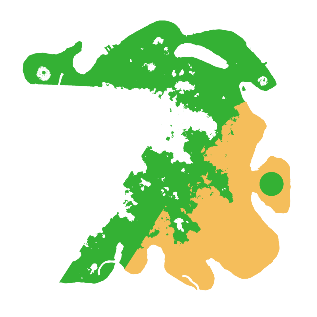 Biome Rust Map: Procedural Map, Size: 3500, Seed: 6940000