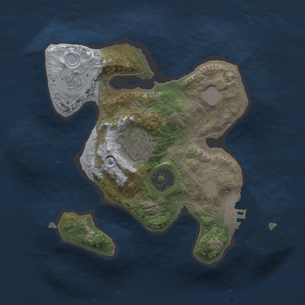 Rust Map: Procedural Map, Size: 2000, Seed: 1667006794, 8 Monuments