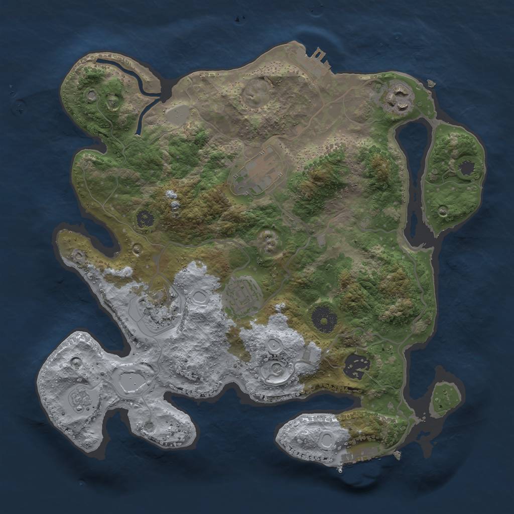 Procedural Map :: Rust Map :: Just-Wiped