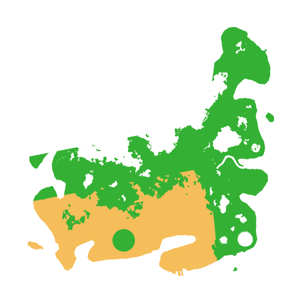 Biome Rust Map: Procedural Map, Size: 3500, Seed: 7868