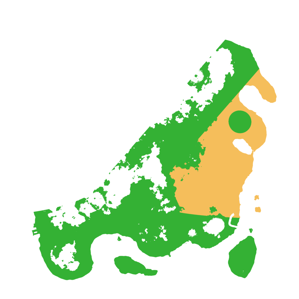 Biome Rust Map: Procedural Map, Size: 3500, Seed: 1825599236