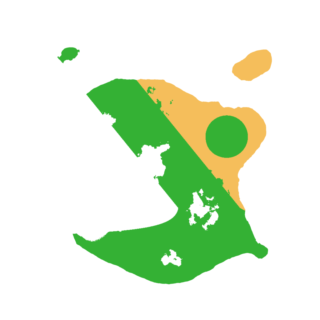 Biome Rust Map: Barren, Size: 2000, Seed: 13311