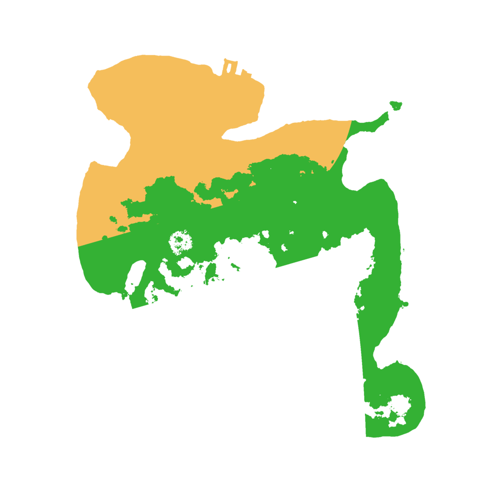 Biome Rust Map: Procedural Map, Size: 2200, Seed: 27214485