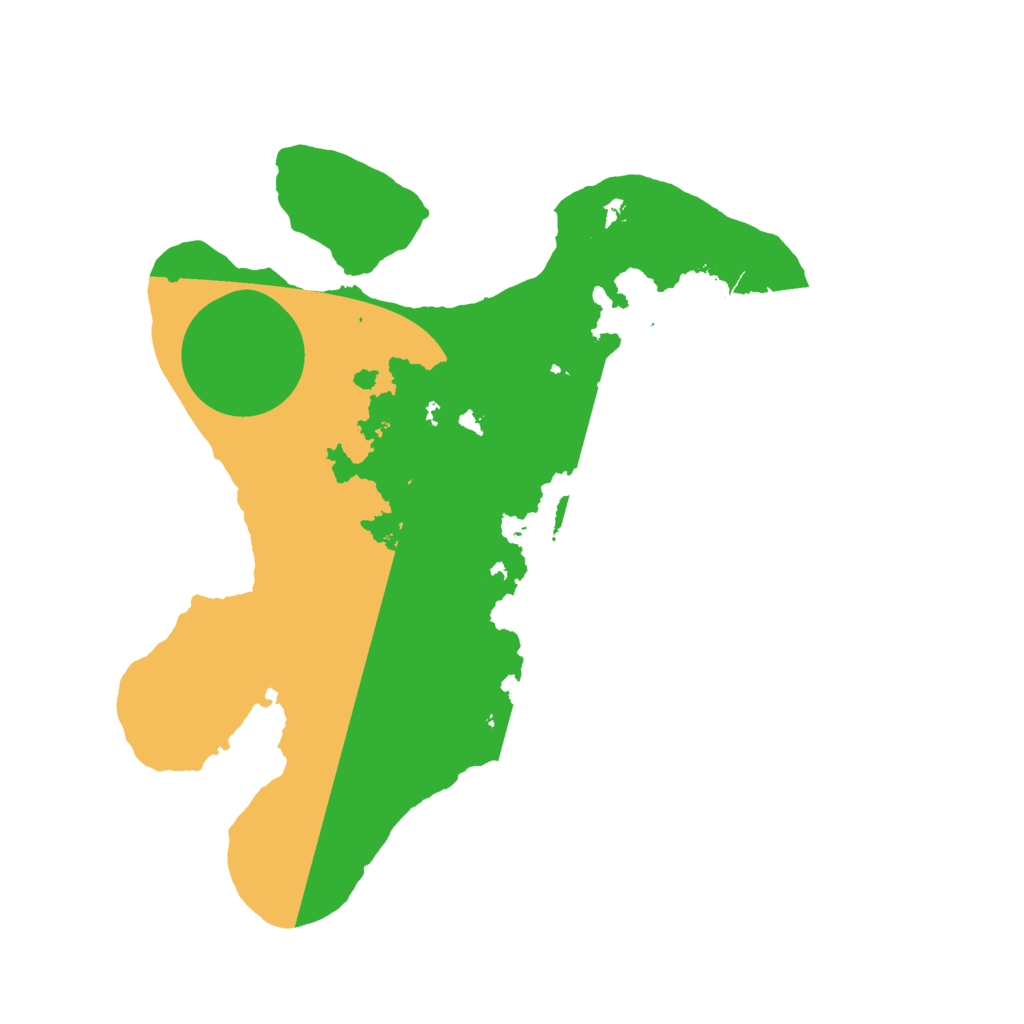 Biome Rust Map: Barren, Size: 2200, Seed: 14