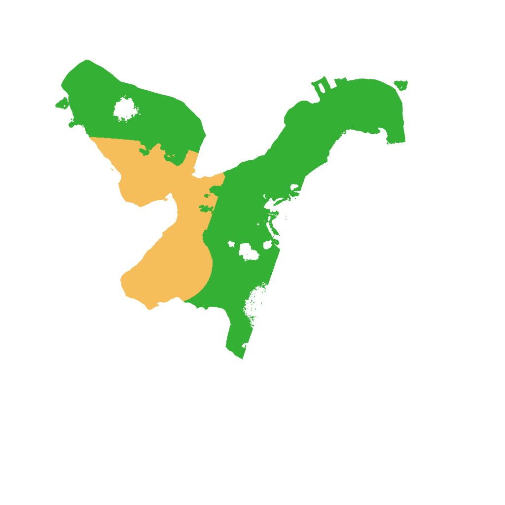 Biome Rust Map: Procedural Map, Size: 2000, Seed: 50158997