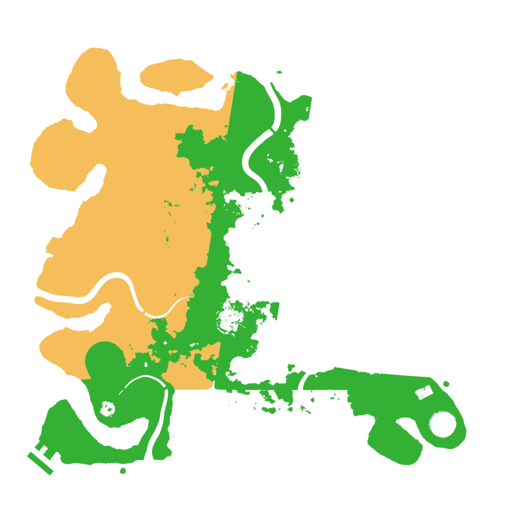 Biome Rust Map: Procedural Map, Size: 3500, Seed: 1715709603