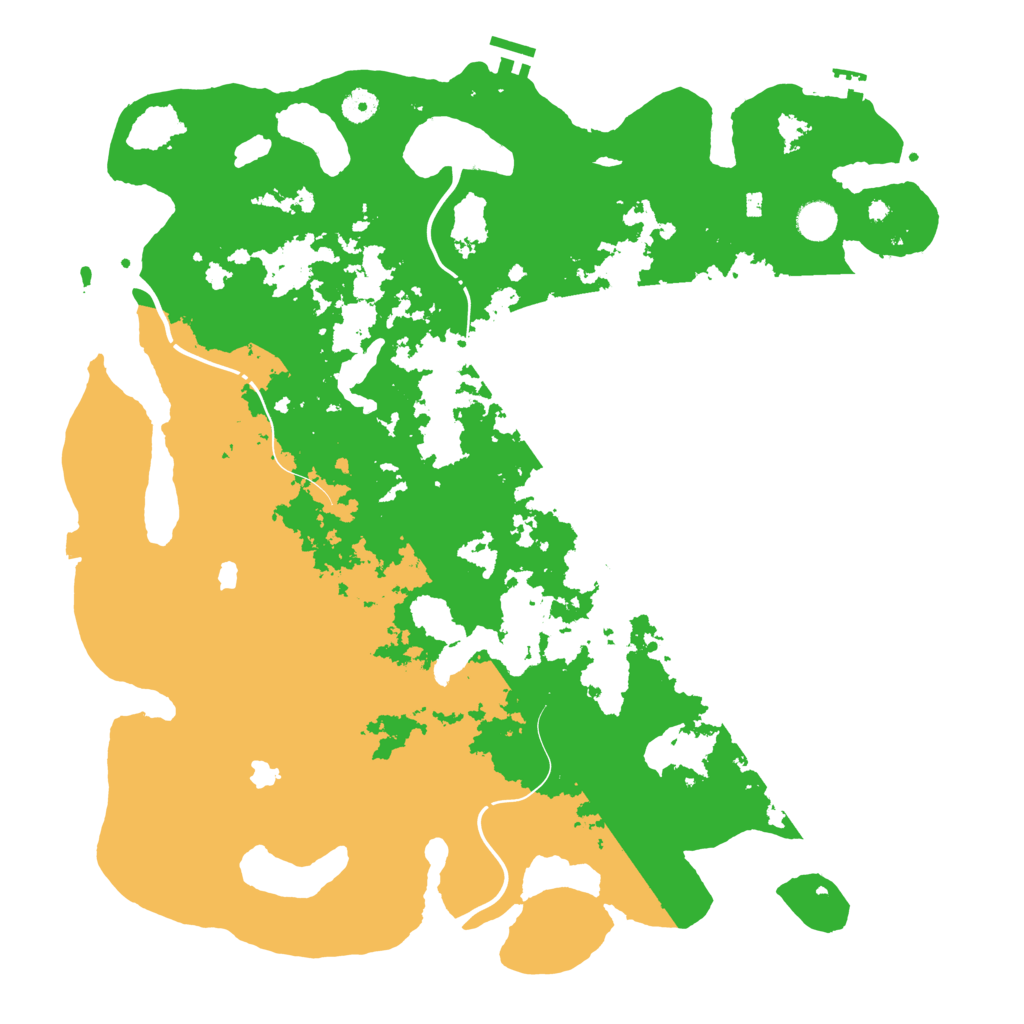 Biome Rust Map: Procedural Map, Size: 4500, Seed: 1062605848