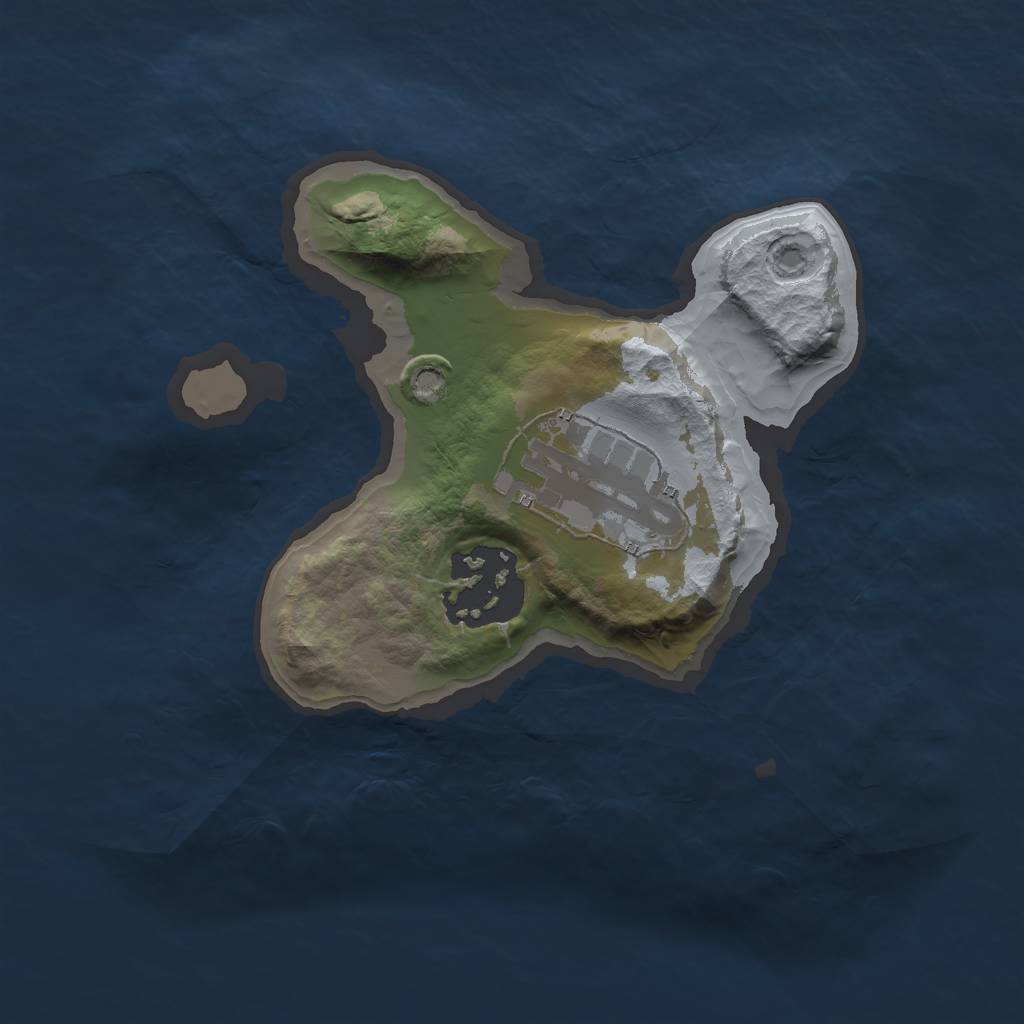 Rust Map: Barren, Size: 1800, Seed: 72819, 4 Monuments